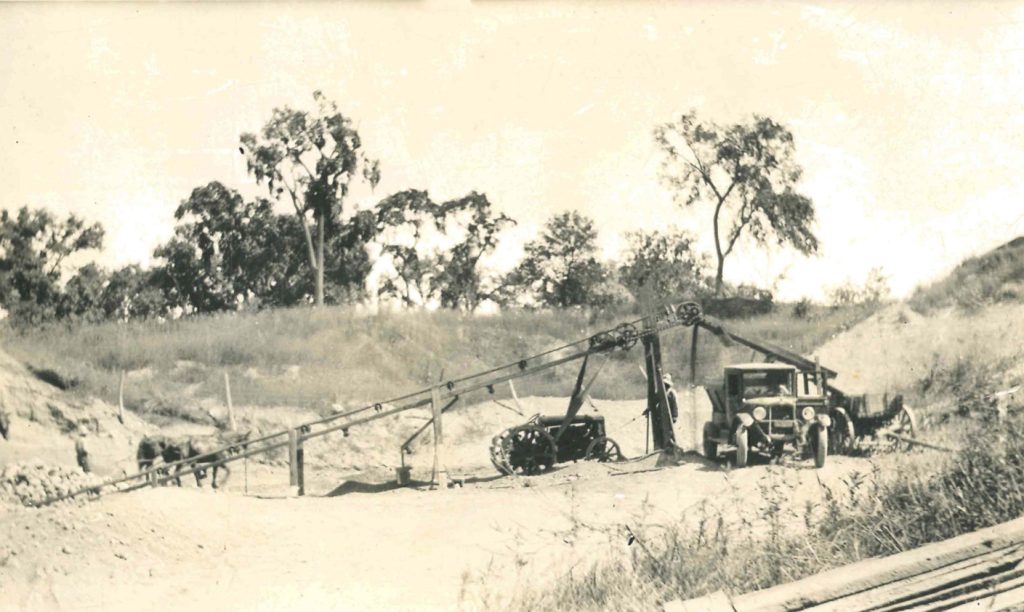 Wm. Mueller and Sons historic photo—loading a truck
