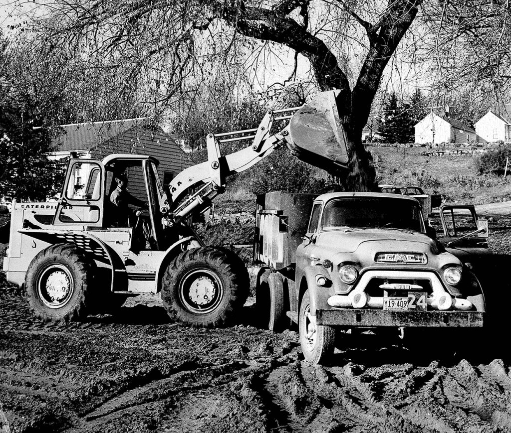 Wm. Mueller historic photo—front end loader