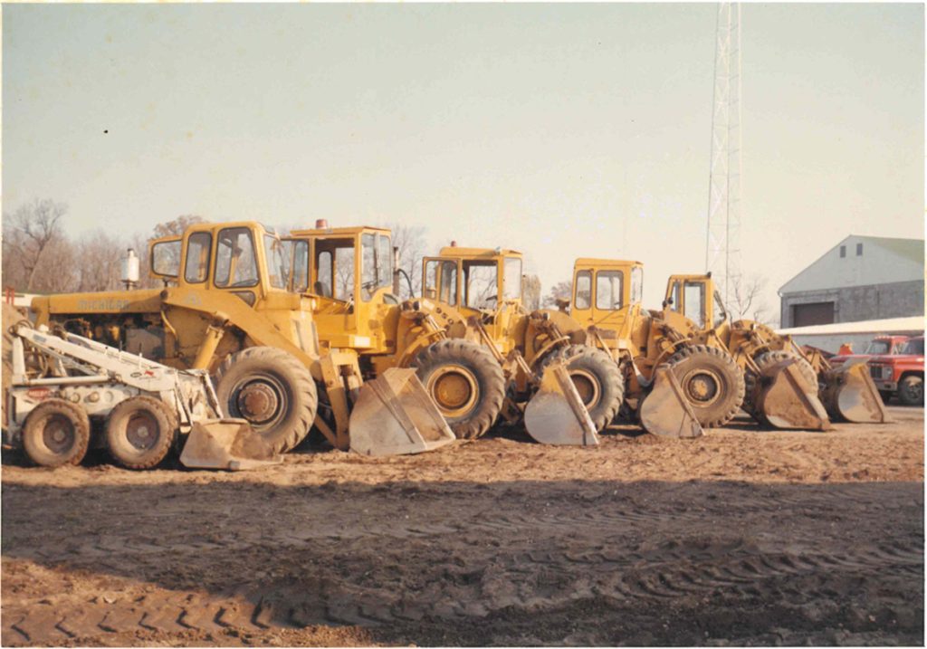 Wm. Mueller historic photo—Front end loaders