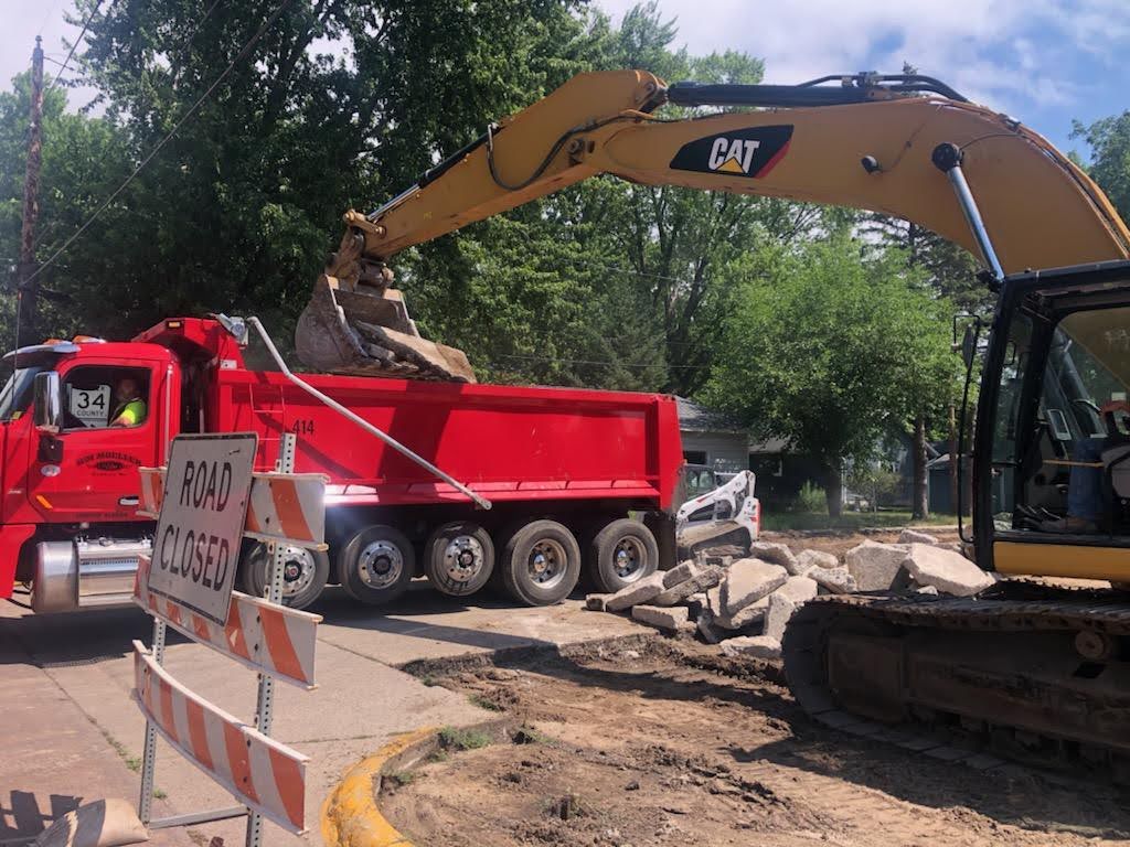 Wm. Mueller and Sons road construction equipment