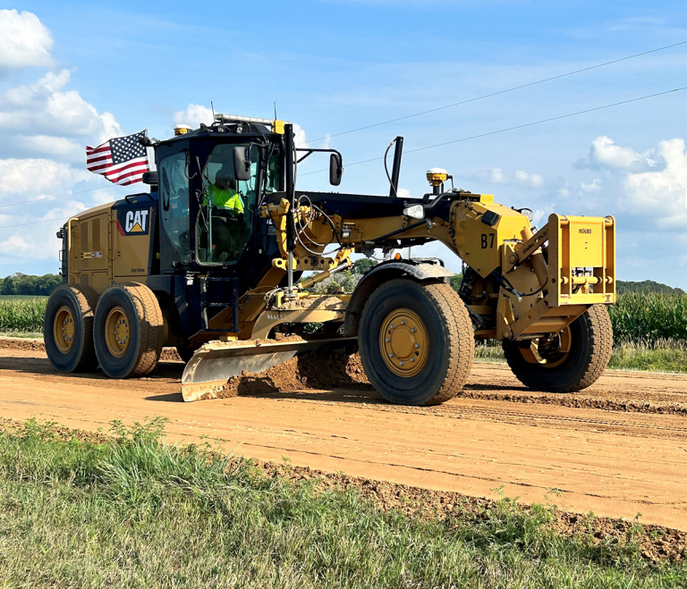 Wm. Mueller and Sons road grader